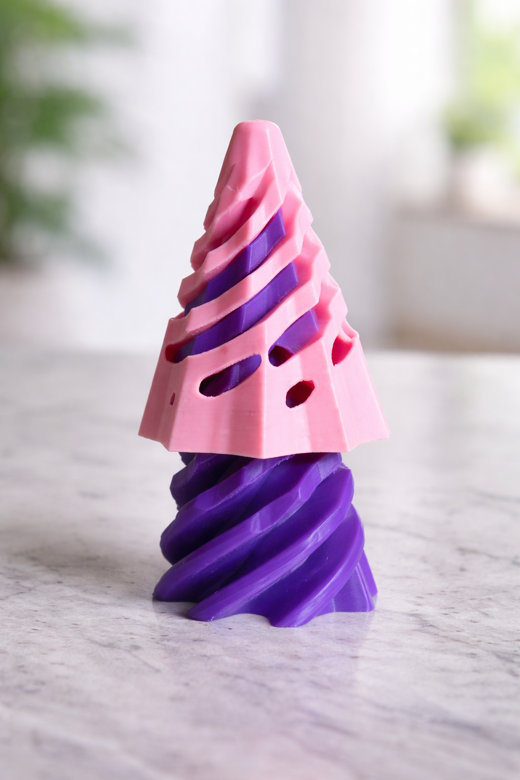 Spiral Cone Fidget Toy | 3D Printed Twist Tower | Satisfying Desk Toy | Sensory Toy | Unique Gift