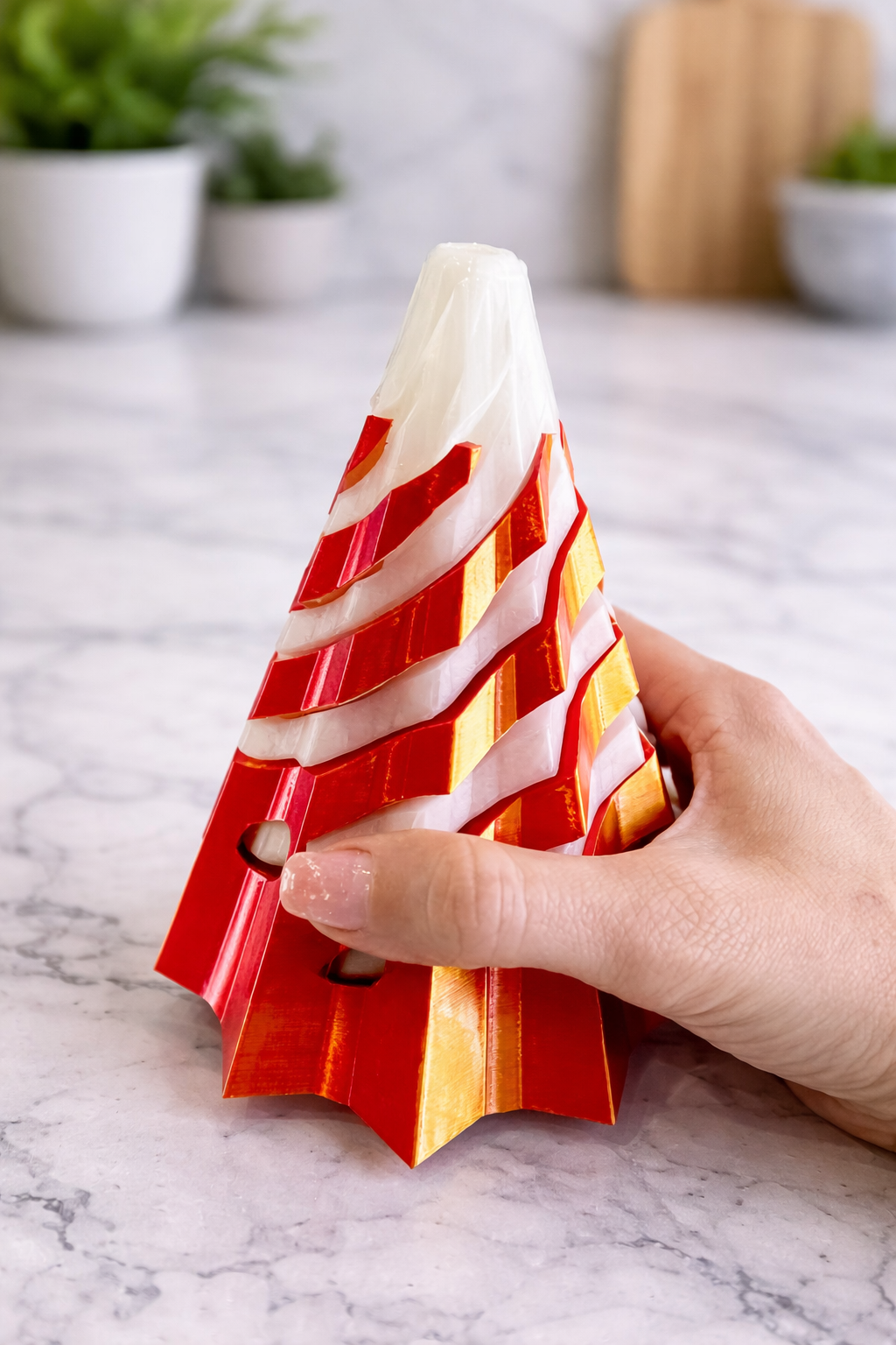 Large 3D Printed Spiral Cone Fidget|5 Inch Sensory Twist Toy