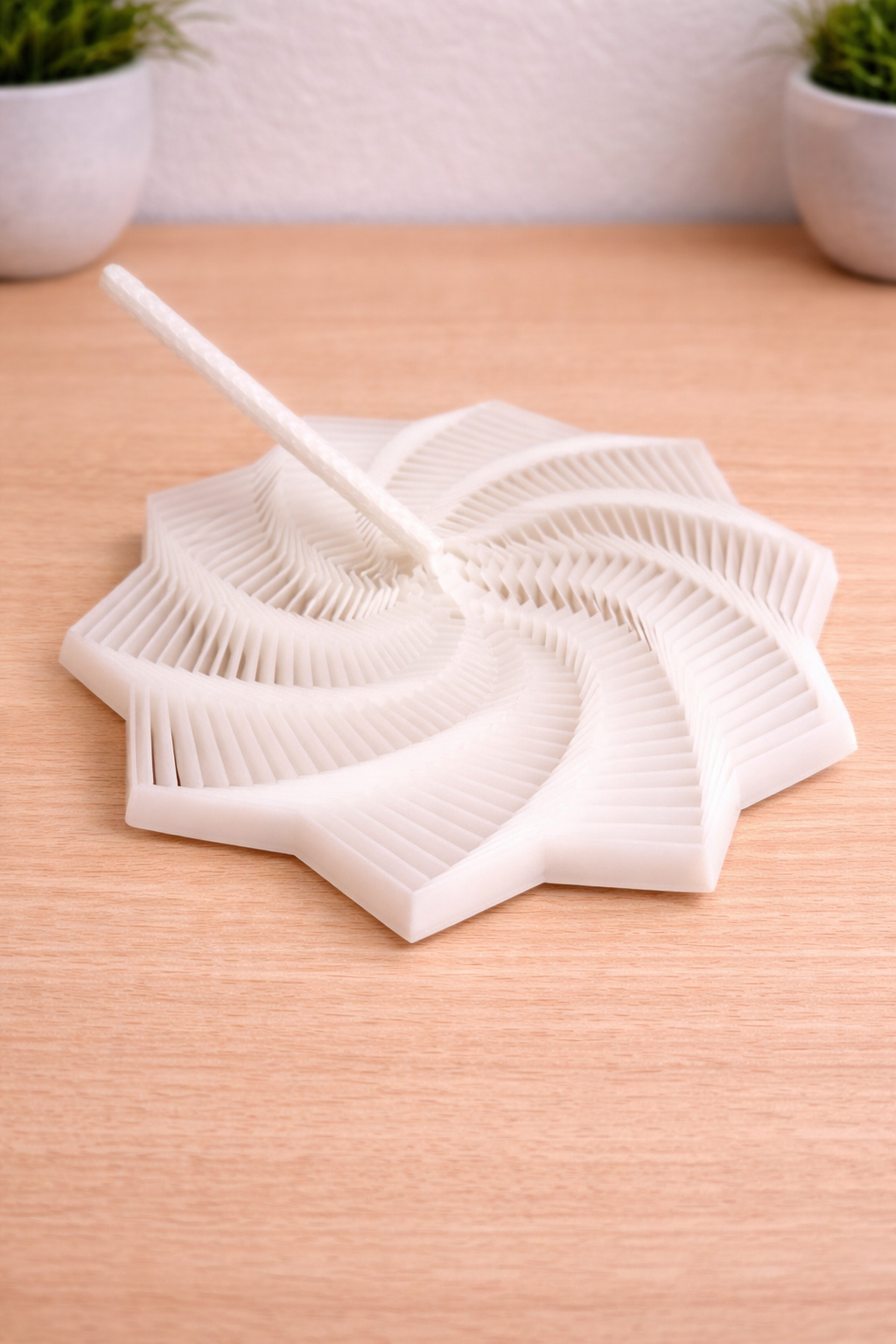 Large Spiral Star Disc Fidget Toy|Hypnotic 3D Printed Desk Toy