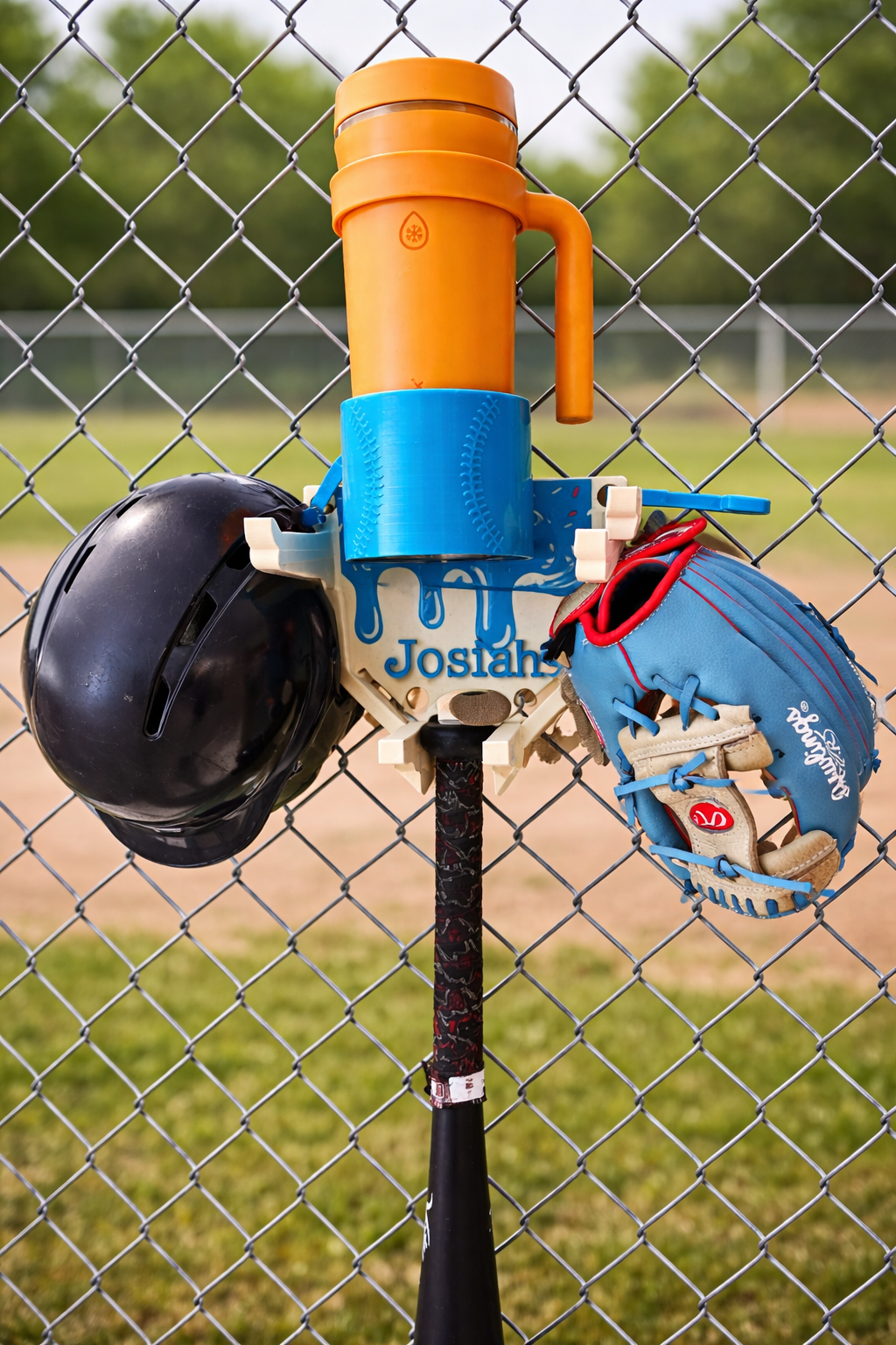 Personalized Baseball Gear Holder Fence Clip