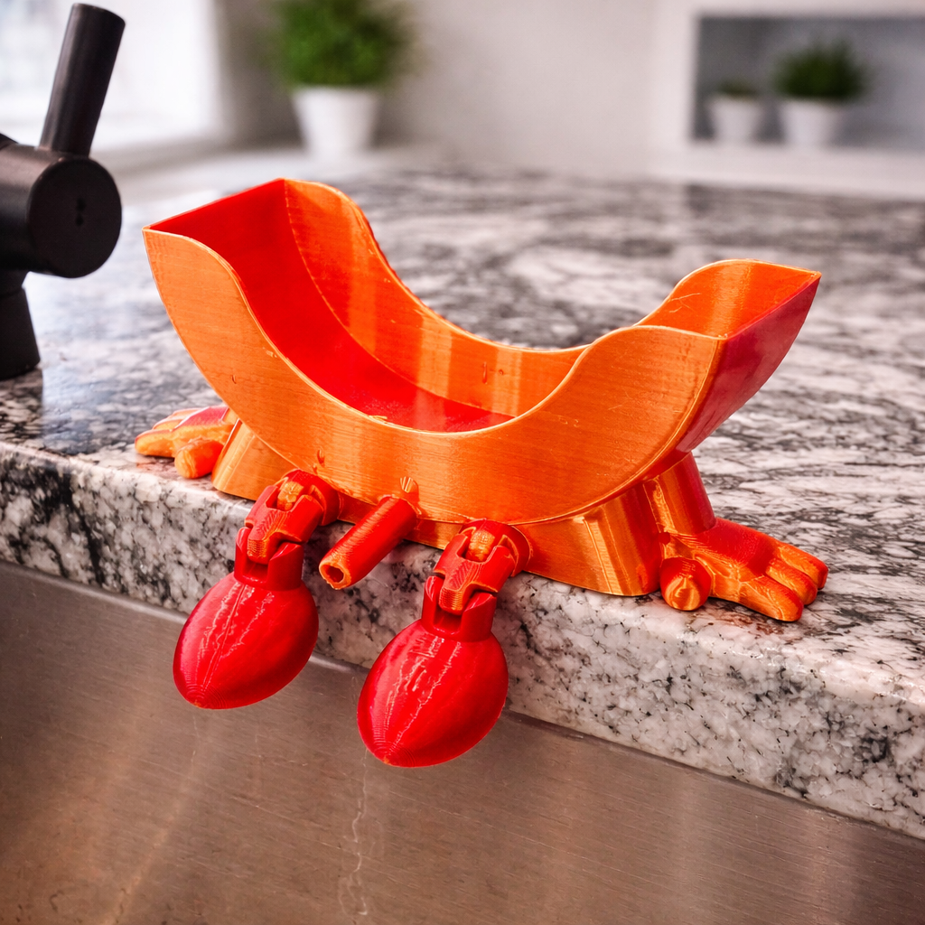 Funny Scrub Daddy Holder | 3D Printed Sponge Holder for Kitchen Sink | Drip Dry Sponge Stand