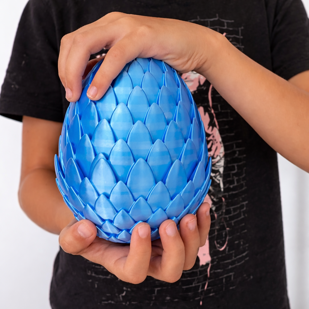 Medium Dragon Egg with Two-Headed Dragon – Fantasy Collectible